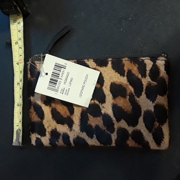 Lucky brand leather calf hair pouch - Picture 2 of 5